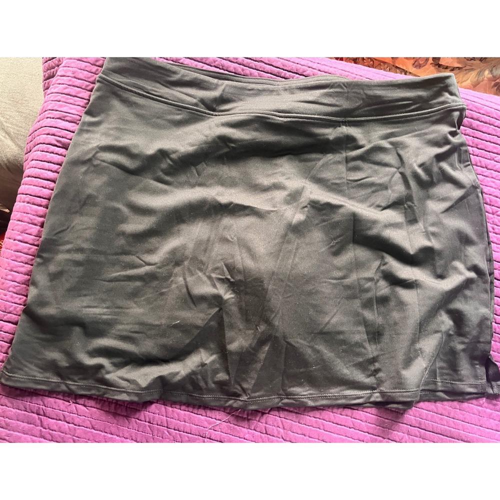 Tranquility Extra Extra Large XL Skirt Brown Satin A-Line Midi Length‎